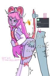 1boy1girl 1female 1girls ahe_gao ahegao_face anthro anthro_penetrated artist_signature bell_collar blush blush_lines blushing_lines bottomless bottomless_female choker clap_(sound_effect) clapping_ass clapping_cheeks collar crying crying_with_eyes_open digital_drawing_(artwork) digital_media_(artwork) discord_message discord_username disembodied_hand disembodied_torso embarrassed embarrassed_female female from_behind from_behind_position funny furry furry_female grabbing grabbing_ass human_on_anthro human_penetrating_anthro humor humor_porn idol long_hair male/female male_penetrating male_penetrating_female meme motion_lines oc onomatopoeia original_character panties panties_around_leg panties_around_legs pink_hair pink_panties pulling_tail pushed_against_wall rat rat_ears rat_girl rat_tail ratfucker ratgirl sex sex_from_behind shaking sole_female startraveler tail tail_pull tears tears_in_eyes tears_of_joy tears_of_pleasure tremble_lines tremble_spikes trembling trembling_for_pleasure