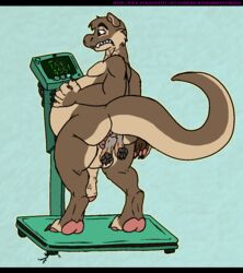 anal anal_vore anthro belly bottler bulge fur furry genitals george_(bottler) grostenmeiers hi_res hindpaw humanoid_penis hyper lutrine male male_pred mammal mustelid otter_space pawpads paws penis slightly_chubby thick_thighs vore