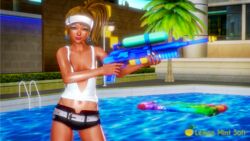 bikini dark_skin female gyaru lemon_mint_soft patreon_reward swimsuit tagme