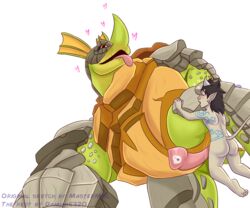 absurd_res alpha_channel blush collaboration damian5320 duo feral gay heart hi_res humanoid makoa_(paladins) male male/male mastermrl paladins pleased reptile simple_background size_difference small_dom_big_sub talus_(paladins) transparent_background turtle yaoi