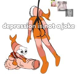 1male angry ass dandy's_world foreskin hanged hyper_balls hyper_genitalia hyper_penis joke jxci meme penis self_upload shitpost shrimp shrimpo_(dandy's_world) text uncircumcised