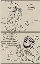 1boy 1girls balls breasts female galacticgoodie l male mario_(series) penis princess_rosalina tagme towel