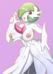 1girls 4_fingers anthro anthrofied big_eyes bodily_fluids bottomless breasts bride cheesoart dress elbow_gloves eye_contact fellatio_gesture female gardevoir genital_fluids gloves green_hair hair_over_one_eye hi_res humanoid inverted_nipples looking_at_viewer mega_evolution mega_gardevoir nintendo nipples pink_eyes pokémon_(species) pokemon pokemon_(species) pokemon_rse pokemon_xy pussy pussy_juice solo thick_thighs video_games wedding_dress wet white_dress white_skin wide_hips