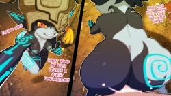 animated assjob big_ass big_breasts bikini cum cum_in_pussy cum_inside divine_wine doggy_style hot_dogging imp_midna larger_male link link_(twilight_princess) midna plap pov shortstack size_difference smaller_female smaller_penetrated tagme the_legend_of_zelda vampiranhya_(artist) video