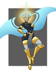 angel angel_boy angel_humanoid angel_wings azamika343 femboy femboy_only gabriel_(ultrakill) game gay gay_male gold_(metal) hidden_eyes hidden_face hidden_penis pitch-black_skin ultrakill wings