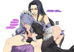 2d age_difference anal_fingering blowjob camilla_(fire_emblem) cum_in_pussy dialogue dripping_precum dripping_saliva fingering fire_emblem:_genealogy_of_the_holy_war futa_on_female futanari good_girl_(phrase) groping_balls hanamuko hanamuko_(hana_muko) hand_on_penis hilda_(fire_emblem) leaking_cum leaking_cum_from_pussy maid ripped_clothing saliva saliva_on_penis sex squeezing_balls sweatdrop text uncensored
