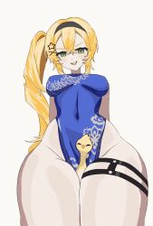 1girls animated between_legs between_thighs blonde_hair blue_dress breasts china_dress dokibird dokibird_(alt_girl) female green_eyes hairband implied_sex indie_virtual_youtuber intercrural legs loop medium_breasts mont_pha phallic_imagery qipao side_ponytail thick thick_thighs thigh_sex thigh_squish thigh_strap thighs virtual_youtuber vtuber