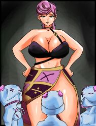 1girls 2020s 2026 2d 2d_(artwork) anime big_breasts bigger_female breasts clothed clothed_female jojo's_bizarre_adventure jojo_no_kimyou_na_bouken large_boobs large_breasts larger_female manga octolid pink_hair pink_hair_female short_hair short_hair_female stand_(jjba) trish_una vento_aureo voluptuous voluptuous_female