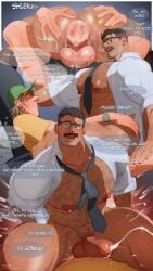 2boys balls_deep bara big_pecs comedic comedy comic daddy dilf dizdoodz dripping formal_clothes hairy hairy_chest messy muscle_bottom office_clothing office_sex pizza_boy pizza_delivery small_dom_big_sub sperm_cell stoner suit_and_tie tagme thighs_focus tie twink twink_topping_daddy unbuttoned_shirt uwu wet wet_ass