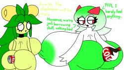 anal anal_masturbation anal_penetration anthro areola beverage beverage_bottle beverage_can big_areola big_breasts big_butt bottle breasts butt container dolliv duo extreme_penetration female freckles generation_3_pokemon generation_9_pokemon hi_res huge_breasts huge_butt hyper hyper_breasts hyper_butt improvised_dildo improvised_sex_toy improvized_sex_toy kirlia lord_shad masturbation nintendo nude penetration pokemon pokemon_(species) presenting presenting_hindquarters soda soda_bottle