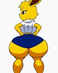 2d 2d_animation animated animation big_ass big_breasts big_butt booty_shorts bubble_ass bubble_butt eeveelution generation_1_pokemon huge_ass huge_boobs huge_breasts huge_butt jolteon pokémon_(species) pokemon pokemon_(species) pokethot's split_form splits splits_position tansau thick thick_ass thick_thighs throwing_it_back twerk twerking