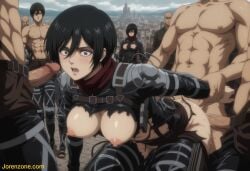 mikasa ackerman from attack on titan by jorenzone
