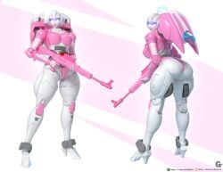1girls 3d arcee arcee_(g1) big_ass dat_ass robot robot_girl transformers transformers_g1 trawert