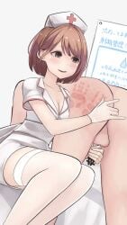 1boy 1girls animated ass balls bar_censor bare_ass bare_legs breasts brown_eyes brown_hair censor_bar censored censored_penis cleavage clothed_female_nude_male cock completely_naked completely_nude cum dick ejaculation female femdom fingering fingering_ass fingerless_gloves genitals gloved_handjob gloves handjob highres japanese_text japanese_voice_acting kikiu_bd legwear male medium_breasts milking_handjob naked naked_male no_clothes no_pants no_underwear nude nude_male nude_male_clothed_female nurse nurse_cap nurse_clothing nurse_hat nurse_headwear nurse_outfit nurse_uniform orgasm penis semen spank spank_marks spanked spanked_ass spanked_butt spanking spanking_ass spanking_butt spanking_marks testicles text thick_thighs thighhighs thighs vertical_video video voice voice_acted