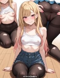 ai_generated anime_girl blush cute cute_girl female hentai kitagawa_marin multiple_views nipples pantyhose petite petite_body petite_breasts petite_female pussy shy small_breasts solo_female sono_bisque_doll_wa_koi_wo_suru spread_ass spread_pussy stockings teen teen_girl teenage_girl uncensored underwear uniwaifu wet_pussy