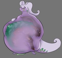 abdominal_bulge aspeneyeswatching belly big_belly bovid caprine dragon feral generation_6_pokemon genitals gogoat goodra hooves male male/male mammal mythological_creature mythological_scalie mythology nintendo penis pokemon pokemon_(species) same_size_vore scalie slime translucent vore