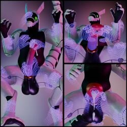 1:1 3d_(artwork) 4_fingers absurd_res accessory animal_genitalia animal_penis anthro ball_grab balls big_penis black_border blender_(artwork) blender_cycles_(artwork) bodily_fluids border cock_ring comic digital_media_(artwork) disembodied_hand dripping equine_genitalia equine_penis erection fingers genital_fluids genitals gradient_penis green_eyes hands_everywhere heart_eyes heart_symbol henna_arekusu henrenders hi_res holding_penis hologram jewelry male nude penetration penis penis_accessory penis_jewelry precum precum_drip restrained restrained_arms restrained_legs sitting slightly_chubby solo synth_(vader-san) tail urethral urethral_penetration