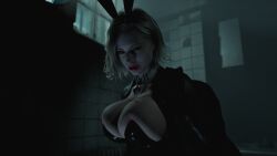 3d big_breasts big_tits grace_ashcroft oil oiled oiled_breasts oiled_tits oily oily_breasts resident_evil resident_evil_9:_requiem