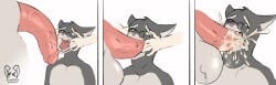 absurd_res anthro balls big_balls big_bulge big_muscles big_penis black_body black_fur blush bodily_fluids bodly_fluids body_hairexcessive_cum breath bulge claws clothed clothing colored comparing comparing_penis crackadaisy cum cum_from_mouth cum_from_nose cum_in_mouth cum_in_nose cum_inflation cum_inside detailed_bulge digital_drawing_(artwork) digital_media_(artwork) disembodied_penis domestic_cat dripping duo ejaculation erection eyewear feet felid feline felis fellatio female feralclaw finger_in_mout finger_in_mouth fingers flaccid forced forced_oral fur genital_fluids genital_outline genitals gesture glasses group hair hi_res holding_penis huge_balls huge_bulge huge_muscle huge_muscles huge_penis humanoid_genitalia humanoid_penis hyper hyper_genitalia hyper_muscles hyper_penis inflation lackadaisy licking looking_at_viewer male male/female male/male male_penetrating mammal markings mordecai_heller mordecaiheller mostly_offscreen_character mouth mouth_hold mouth_play muscular muscular_anthro muscular_male neck_bulge nicodeme nicodeme_savoy nude open_mouth opening_mouth oral oral_invitation oral_only oral_penetration orgasm panting pecs penetration penile penis penis_lick presenting pubes rough_sex saliva saliva_on_penis saliva_on_tongue saliva_string savoy serafine serafine_savoy sex shaded showing_chest showing_off_muscles simple_background size_difference smile solo solo_focus sweat sweatdrop tears teeth teeth_showing text toes tongue too_big topless topless_anthro topless_male trio tuft vein veiny_penis vore white_body white_fur white_markings