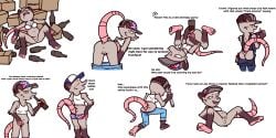 2026 absurd_res alcohol alcohol_enema american_opossum anal anal_penetration angry annoyed anthro anus ball_in_ass barefoot baseball beer beer_bottle belly belly_overhang beverage black_body black_ears black_eyes black_fur blue_baseball_cap blue_bottomwear blue_clothing blue_jeans blue_pants blue_suspenders bodily_fluids boofing bottle bottle_in_ass bottle_insertion bottomless bottomwear bottomwear_down box bra bra_only breasts butt butt_cleavage butt_flap cardboard cardboard_box casual_exposure cleavage clothed clothing confederate_flag confederate_flag_clothing confederate_states_of_america container denim denim_bottomwear denim_clothing dialogue drooling empty_bottle english_text feet female fur genitals grey_baseball_cap grey_body grey_fur hi_res high-angle_view insult insulting_viewer jeans kneeling leaning leaning_forward lying mammal marsupial mooning muffin_top multicolored_body multicolored_fur multiple_images navel object_between_buttocks offscreen_character on_back open_mouth panties pants pants_down pantsless partially_clothed penetration pink_fingers pink_nose pink_tail pink_toes raised_tail rear_view saliva sharp_teeth shirt simple_background sleeping smokey_the_menish soles solo spread_legs spreading suspenders sweat sweatdrop sweaty_butt tail talking_to_another talking_to_viewer tank_top teeth text tools topwear two_tone_body two_tone_fur underwear underwear_only upside_down vulva whiskers white_background white_bra white_clothing white_shirt white_tank_top white_topwear white_underwear wrench