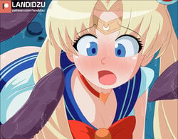 bishoujo_senshi_sailor_moon blonde_hair blue_eyes blush clothing female female_only landidzu long_hair meme sailor_moon sailor_moon_redraw_challenge sailor_senshi_uniform solo solo_female solo_focus tentacle uncensored usagi_tsukino