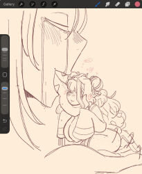 1girl1boy big_breasts bitepilled blush blushing_female blushing_male bottomless bottomless_female breasts breasts_out bug centipede centipede_girl dragon_boy e.g.o_(project_moon) extreme_size_difference female freckles freckles_on_breasts freckles_on_chest freckles_on_face freckles_on_thighs hairbun hairbuns heart heart_symbol hearts_around_head hong_lu hong_lu_(limbus_company) insect_girl ishmael_(limbus_company) licking limbus_company long_hair long_hair_female long_sleeves male micro micro_female micro_on_macro ofuda ofuda_on_head one_eye_covered project_moon seal sketch talisman thick_thighs tongue tongue_out topless topless_female blush_lines nose_blush huge_breasts centipede_tail fangs dominant_male submissive_female licking_face long_tongue crying crying_with_eyes_closed crying_male saliva micro_on_hand sitting_on_hand seiza hanging_breasts nipples big_thighs fat_thighs fat_ass big_ass tiny_female huge_ass