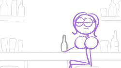 animated cunnilingus dick_figures jaysonguzman567 no_sound original original_character penetration sex stick_figure stomach_bulge tagme video