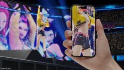 3d areolae concert exhibitionism female flash flashing flashing_at_viewer flashing_breasts fortnite kpop_demon_hunters levius_nsfw looking_at_breasts nipples no_bra no_underwear partially_clothed partially_nude rumi_(kpop_demon_hunters) sideboob stage stage_light stage_lights stage_show