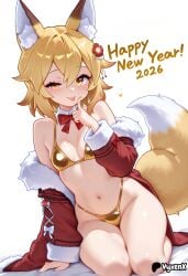 senko (sewayaki kitsune no senko-san) from new year by vyxenx