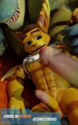 2023 2boys 3d animated anthro balls erection foreskin gay green_eyes longer_than_30_seconds loop male male_only muscular penis ratchet_(ratchet_and_clank) ratchet_and_clank sunkevin5885 tagme uncircumcised video video_games yaoi