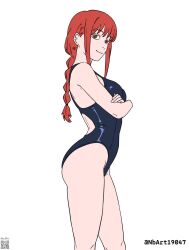 1girls 2d 2d_(artwork) 2d_artwork adult adult_female arm_under_breasts arms_crossed arms_crossed_under_breasts arms_under_breasts back back_cutout bare_arms bare_hands bare_hips bare_legs bare_shoulders bare_skin bare_thighs bikini black_bikini black_one-piece_swimsuit black_swimsuit black_swimwear braid braided_hair braided_ponytail breasts busty busty_female chainsaw_man closed_mouth_smile clothing_cutout crossed_arms digital digital_art digital_drawing digital_drawing_(artwork) digital_media digital_media_(artwork) drawing elbows exposed_arms exposed_hips exposed_legs exposed_shoulders exposed_skin exposed_thighs eyebrows_visible_through_hair female female_focus female_only fingers from_side groin high_resolution highres inguinal_crease inguinal_ligament knees lean_figure long_hair looking_at_viewer looking_sideways looking_to_the_side makima_(chainsaw_man) mature mature_female median_furrow medium_breasts narrow_waist nbart19047 one-piece_swimsuit ponytail red-haired_female red_hair ring_eyes ringed_eyes shoulders side_view sideboob sidelocks simple_background slender_body slender_waist slim_female slim_waist smile smiley_face smiling smiling_at_viewer solo standing swimsuit swimwear thighs top_view upper_body white_background wide_hips yellow-eyed_female yellow_eyes