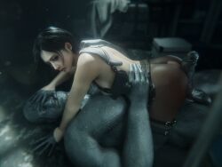 3d 3d_render ada_wong athazel blender blender_(software) blender_cycles caught forced monster monster_on_female mr_x raped_by_monster resident_evil resident_evil_2 resident_evil_2_remake resident_evil_4 resident_evil_4_remake size_difference tyrant