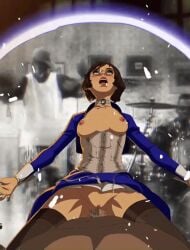 1boy 1girls 2014 animated areola areolae balls_deep bioshock bioshock_infinite blue_eyes breasts breasts_out brown_hair choker clothing collage corset cowgirl_position cum cum_eruption cum_in_pussy cum_inside cumming cumming_in_pussy dark_nipples elizabeth_comstock erection female gameplay_mechanics gif health_bar legwear lifted_skirt lips lipstick makeup male medium_breasts nipples no_bra on_top open_clothes partially_clothed penis penis_in_pussy pov pussy short_hair skirt_lift small_breasts solo_focus spread_legs stockings straddling straight straight_sex thighhighs thighs uncensored vagina vaginal_penetration vaginal_sex wet wet_pussy zone