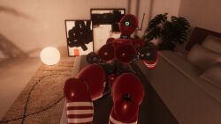 assaultron_(fallout) fallout_4 heart_eyes posing vrchat
