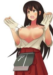1girls 2d 2d_(artwork) 2d_artwork akagi_(kantai_collection) alternate_version_at_source alternate_version_available areola areolae big_boobs big_breasts breasts breasts_apart brown-eyed_female brown-haired_female brown_eyes brown_hair busty busty_female busty_girl collarbone digital digital_art digital_drawing digital_drawing_(artwork) digital_media digital_media_(artwork) drawing exposing exposing_breasts exposing_chest exposing_nipple exposing_self female female_focus female_only fingernails fingers inframammary_fold kaga_(kantai_collection) kantai_collection large_boobs large_breasts lean_figure long_hair magbushi more_at_source narrow_waist nipples open_mouth parted_lips pink_areola pink_areolae pink_nipples presenting_breasts showing_breasts showing_chest showing_nipple simple_background slender_body slender_waist slim_female slim_waist solo standing star-shaped_pupils star_eyes tongue uncensored uncensored_breasts uncensored_nipples upper_body upper_teeth white_background