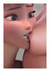 3d anna_(frozen) big_belly biting breasts disney elsa_(frozen) female female/female female_only frozen_(film) incest multiple_pregnancies nipple_biting nipples pregnant pregnant_sisters princess rastifan red_hair royalty sisters teen teenager teeth young yuri