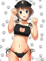 1girls 2d 2d_(artwork) 2d_artwork bare_arms bare_belly bare_hands bare_hips bare_legs bare_midriff bare_navel bare_shoulders bare_skin bare_thighs belly belly_button black_bra black_choker black_panties black_underwear blue-eyed_female blue_eyes bra breasts brown-eyed_female brown_eyes cap cat_lingerie choker cleavage collarbone digital digital_art digital_drawing digital_drawing_(artwork) digital_media digital_media_(artwork) drawing elbows exposed_arms exposed_belly exposed_hips exposed_legs exposed_midriff exposed_navel exposed_shoulders exposed_skin exposed_thighs eyebrows_visible_through_hair female female_focus female_only fingers groin half_naked half_nude inguinal_crease inguinal_ligament kouzaki_miko lean_figure looking_at_viewer magbushi matching_underwear medium_breasts midriff naked naked_female naked_woman narrow_waist navel nude nude_female nudity open_mouth open_mouth_smile panties parted_lips paw_pose posing posing_for_the_viewer posing_naked posing_nude semi_nude short_hair shoulders simple_background slender_body slender_waist slim_female slim_waist smile smiley_face smiling smiling_at_viewer solo standing tetsudou_musume thigh_gap thighs tongue underwear underwear_only upper_body upper_teeth white_background