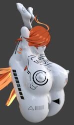 :>= barton_(artist) big_breasts deepthroat drone droneification genshin_impact latex_bodysuit latex_suit legs_behind_head mavuika_(genshin_impact) mind_break mind_control pretzel_position public_use sexdoll