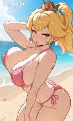 princess peach from mario (series) by suyaa34