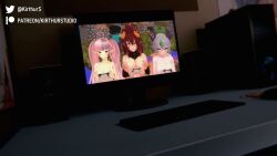 1boy 2026 3d 3d_animation 3girls ahoge ambient_bird animated areolae artist_name belly_button big_areola big_breasts big_nipples blush bouncing_breasts breast_lift breasts censored censored_penis cleavage computer computer_keyboard computer_monitor computer_mouse controller covered_in_cum cum cum_in_pussy cum_inside cum_on_arm cum_on_arms cum_on_body cum_on_breasts cum_on_face cum_on_shoulder deepthroat demon_horns demon_wings dragon_horns ejaculation ejaculation_while_penetrated excessive_cum eyelashes face_fucking facial female foursome free_use froot grabbing_from_behind green_eyes green_hair grey_hair hacking hair_ornament head_grab headset heart_ahoge heart_hair_ornament hetero_sex higher_resolution_at_source higher_resolution_available hip_grab hips horn_piercing horns huge_breasts human humanoid indie_virtual_youtuber ironmouse irrumatio jiggling_breasts keyboard kirthurstudio koikatsu large_breasts leather leather_clothing livestream long_hair long_nails long_video longer_than_2_minutes looking_at_viewer male male/female minecraft monitor mosaic_censoring mp4 multicolored_hair multiple_girls multiple_positions naked naked_female naked_male navel nipples nude nude_female nude_male oblivious oral oral_sex painted_nails pale-skinned_female pale_skin patreon patreon_logo patreon_username penetration pink_hair pink_nails plap plap_(sound) pointy_ears ponytail purple_nails pussy red_eyes red_hair sex sex_from_behind sex_sounds short_hair shorter_than_3_minutes sideboob smile sound standing standing_doggy_style standing_missionary standing_position standing_sex stomach straight straight_sex streaming thick_thighs thighs throat_fuck throat_noise torso_grab tummy twintails twitter_username two-tone_hair undressed undressing undressing_another vagina vaginal_penetration video video_game video_game_franchise video_games virtual_youtuber vtuber wide_hips wings x_hair_ornament yellow_eyes zentreya zentreya_(dragon)