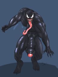 1boy 2020 5_fingers abs alien balls biceps big_balls big_penis big_testicles black_body black_penis black_skin claws dated digital_media_(artwork) eye_contact feet fenrir_osbone fingers foreskin hi_res huge_balls huge_penis huge_testicles humanoid humanoid_hands long_tongue looking_at_viewer male male_only marvel marvel_comics muscular muscular_male nude open_mouth pecs penis sketch smooth_skin solo symbiote teeth testicles text thick_thighs toes tongue tongue_out uncircumcised uncut veins venom venom_(marvel) white_eyes
