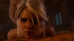 1boy 1girl1boy 1girls 3d breasts cd_projekt_red ciri fahama220 from_behind from_behind_position green_eyes light-skinned_female light-skinned_male light_skin naked naked_female naked_male nude on_bed render tagme the_witcher_(series) the_witcher_3:_wild_hunt vaginal vaginal_penetration vaginal_sex white_hair whoreson_junior