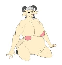 horns oc pregnant sheep_girl