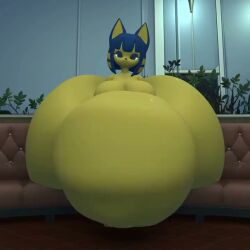3d 3d_animation animal_crossing animated ankha_(animal_crossing) anthro belly big_belly big_breasts breasts digesting_prey feline female furry gurgling_belly gurgling_noise huge_ass huge_belly hyper_ass looking_at_viewer nintendo noisy_belly sitting sound struggling_prey tagme video video_game_character vore vore_belly wide_hips zoeynsfw