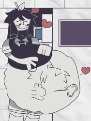 1boy 1girls abbie_(fundamental_paper_education) big_belly fundamental_paper_education lana_(fundamental_paper_education) vore vore_belly