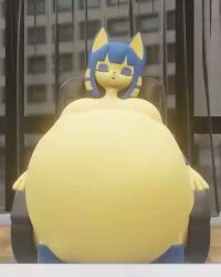 3d 3d_animation animal_crossing animated ankha_(animal_crossing) anthro belly big_belly big_breasts breasts digesting_prey feline female furry gurgling_belly gurgling_noise huge_belly nintendo noisy_belly sleeping snoring sound struggling_prey tagme video video_game_character vore vore_belly zoeynsfw