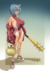 1girls chichimaro demon demon_girl female female_only glasses yokai