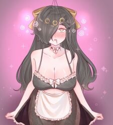 1girls 2026 2d amber_eyes big_breasts black_hair blank_eyes blank_stare blush blushing bowtie bowtie_collar bra brainwashing breasts busty busty_female coin coin_on_string color colored commission commissioner_upload curvy dazed digital_media_(artwork) drool drooling female female_only genderswap genderswap_(mtf) hair hair_over_one_eye hair_ribbon human hypnosis hypnotized large_breasts light-skinned_female light_skin lingerie maid maid_lingerie mind_control missmilkou natsuki_subaru natsumi_schwarz panties pendulum pendulum_swinging re:zero_kara_hajimeru_isekai_seikatsu rule_63 solo solo_female spiral spiral_eyes standing tied_hair voluptuous white_fox_(studio)
