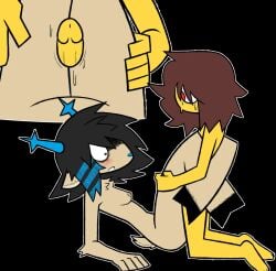 artist_request deltarune dess_holiday kris_(deltarune) straight thighfuck thighjob thighs