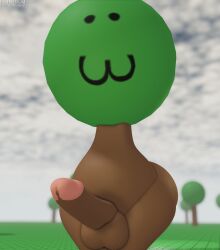 1boy 1boys 1male 1males 3d 3d_(artwork) :3 animate_inanimate background balls ballsack big_cock big_dick big_penis big_thighs chubby chubby_belly chubby_male cock dick digital_media erect_cock erect_dick erect_penis erection evil_tree_(roblox) fat fat_belly fat_male idk_what_to_tag idk_what_to_tag_it jpeg jpg male male_focus male_only muitetul penis roblox roblox_studio solo solo_focus solo_male tagme thick_thighs tree trees